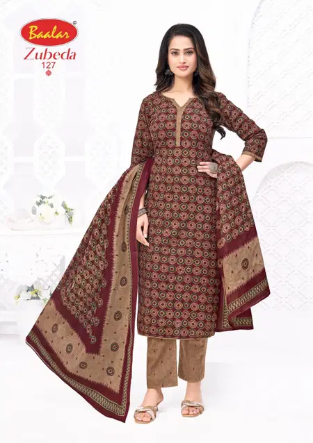 Zubeda Vol 28 By Baalar Printed Cotton Dress Material Wholesalers In Surat
